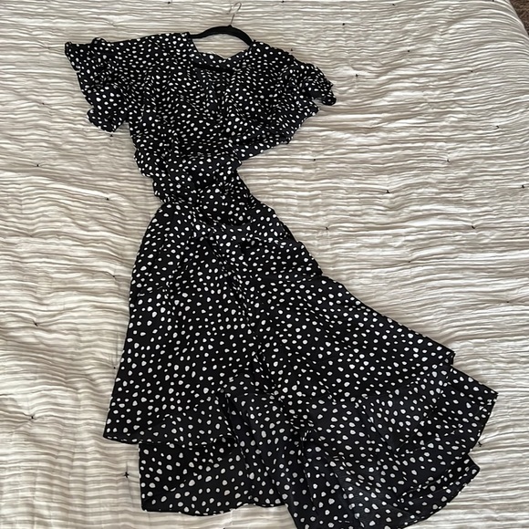 Max Studio Ruffle Crepe High/Low
Wrap DRESS - Picture 6 of 6